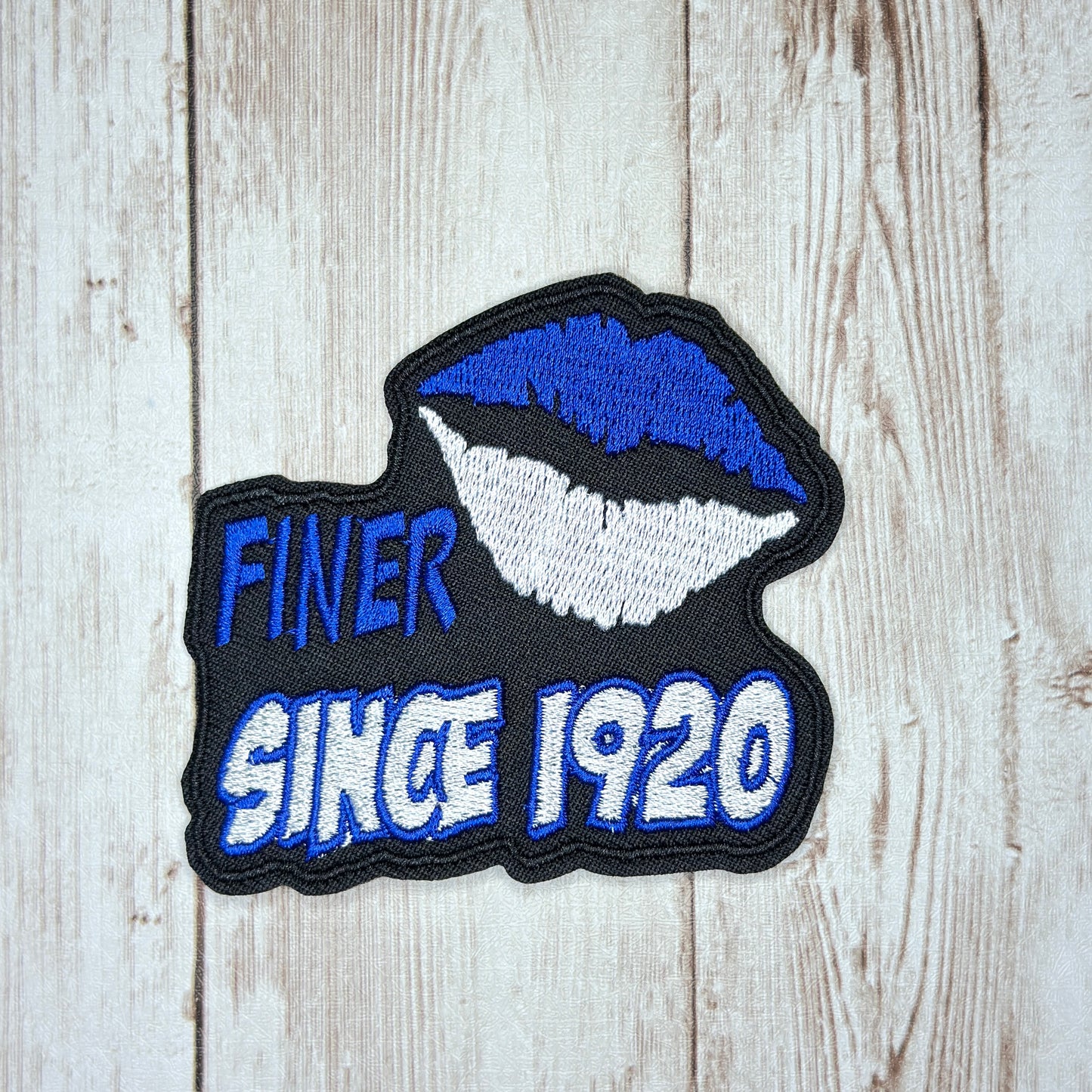 Finer Since 1920 Lips Iron On Patch