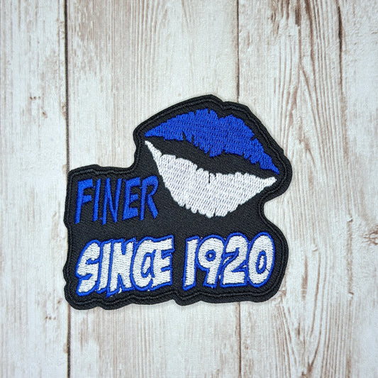 Finer Since 1920 Lips Iron On Patch
