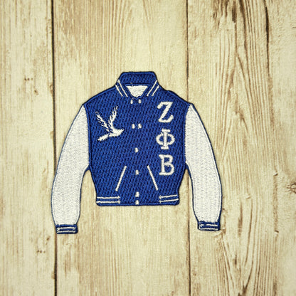 Zeta Varsity Jacket Iron On Patch Large