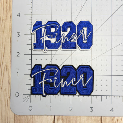 Small 1920 Finer Overlay Iron On Patch - Two Styles