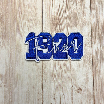 Small 1920 Finer Overlay Iron On Patch - Two Styles