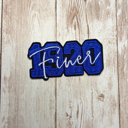 1920 Finer Overlay Iron On Patch - Small