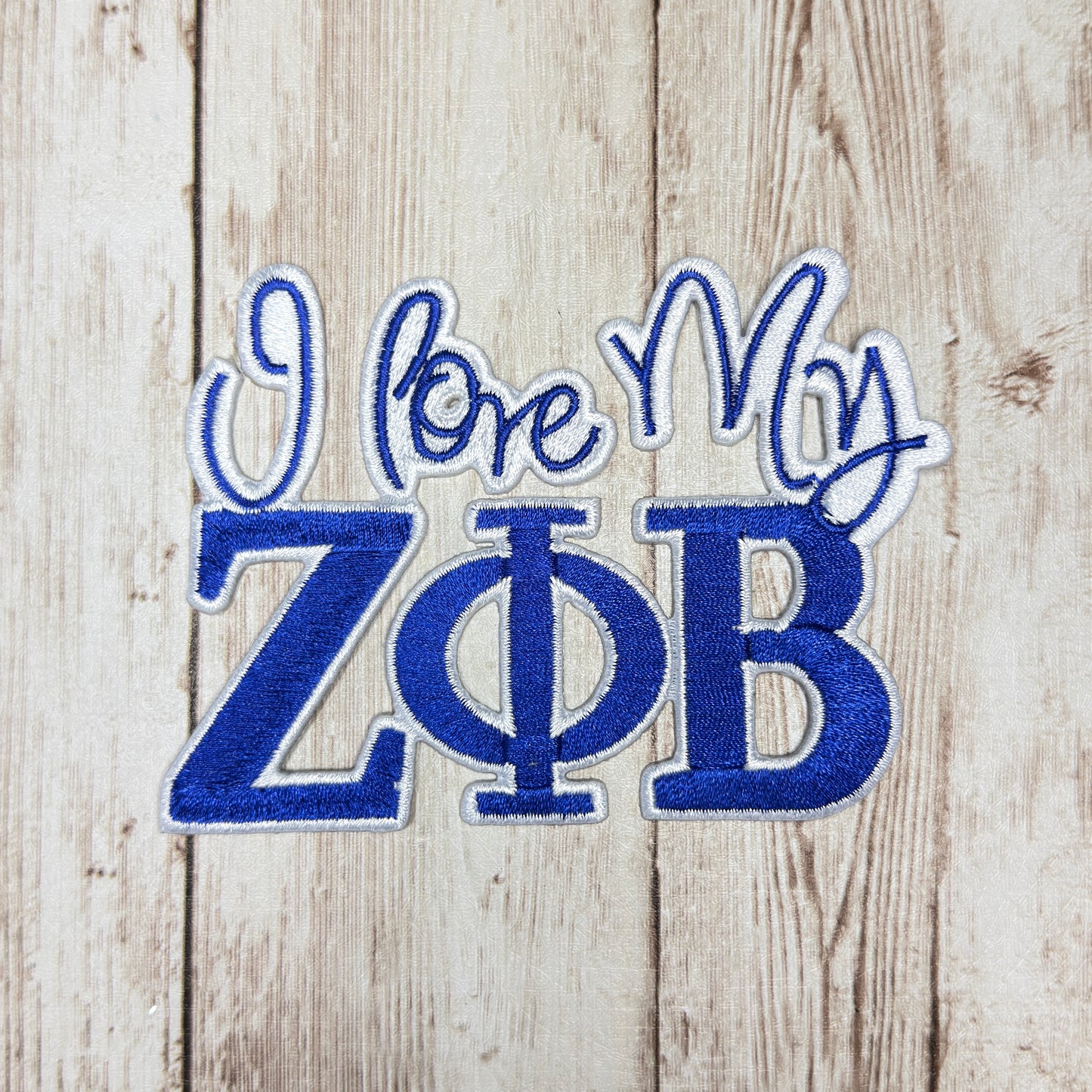I Love My ZPB Iron On Patch