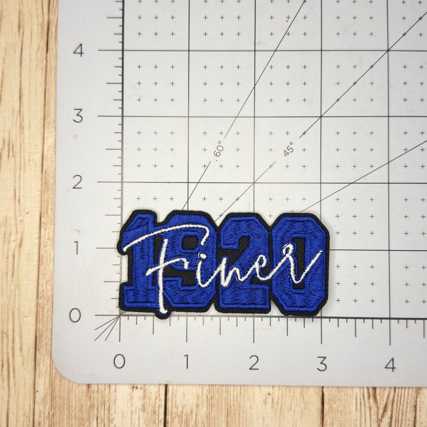 1920 Finer Overlay Iron On Patch - Small