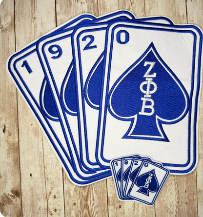 1920 Deck of Spades Iron On Patch Two Sizes
