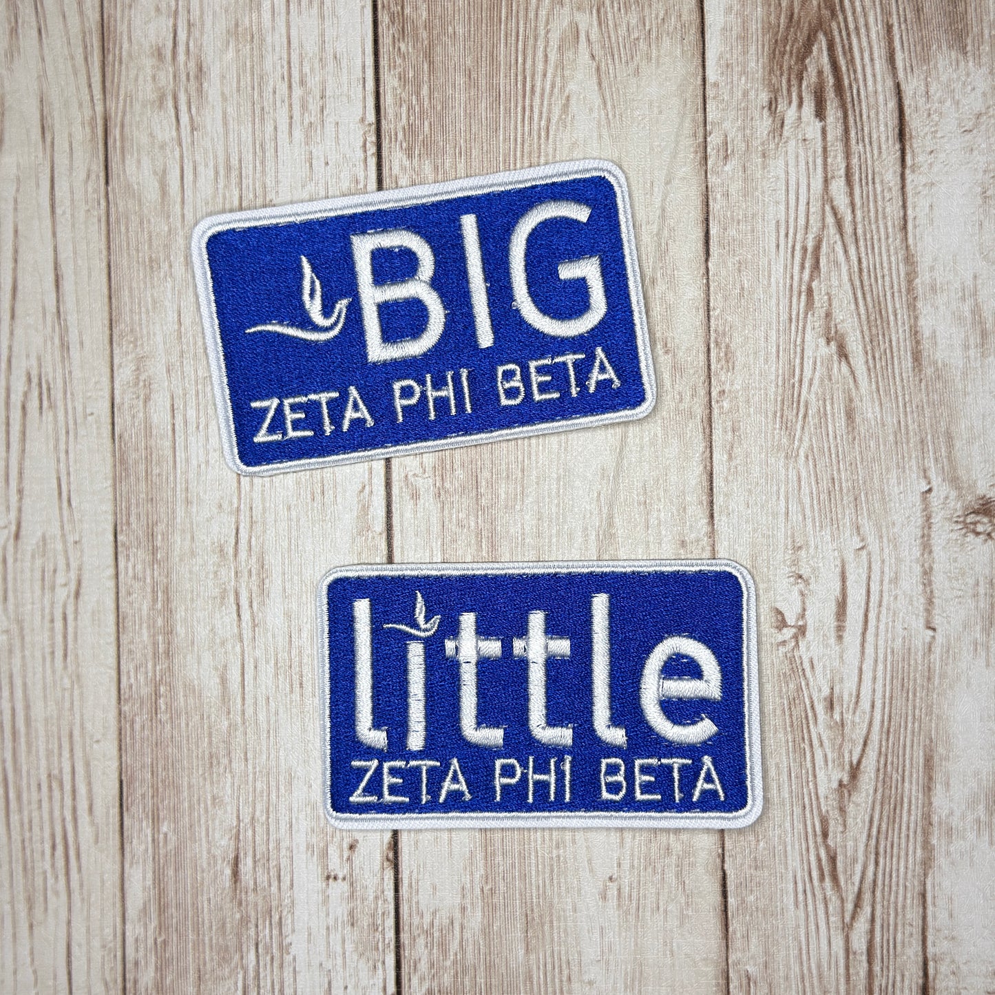 Big Zeta Little Zeta Iron On Patch - 2 Styles