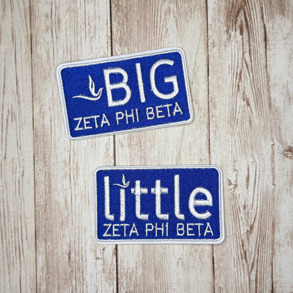 Big Zeta Little Zeta Iron On Patch - 2 Styles