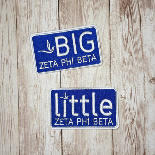 Big Zeta Little Zeta Iron On Patch - 2 Styles