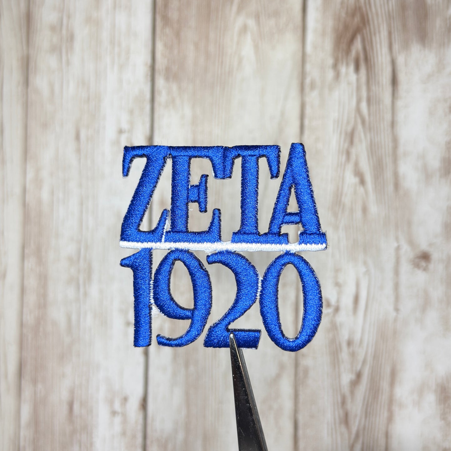 Zeta 1920 Stacked Iron On Patch - 2 Colors