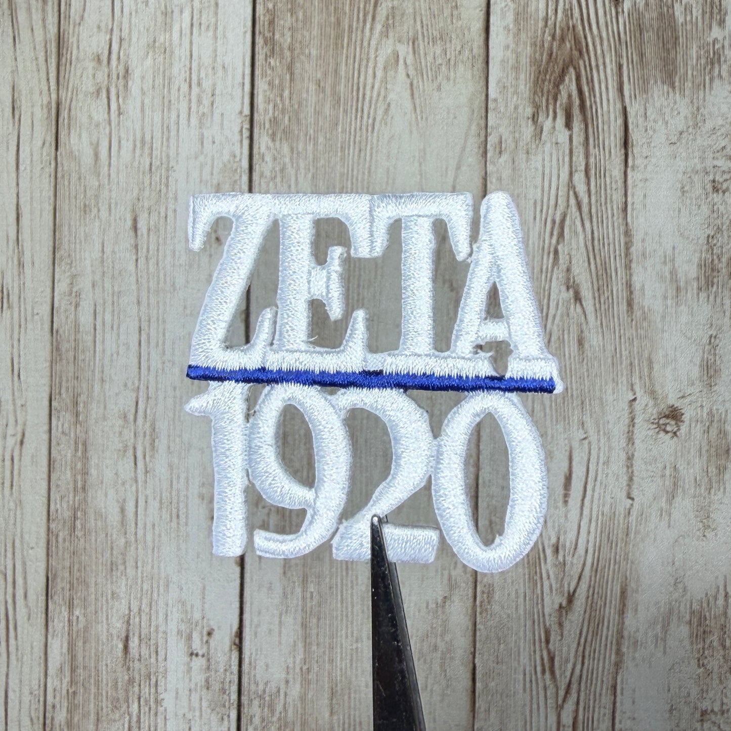 Zeta 1920 Stacked Iron On Patch - 2 Colors