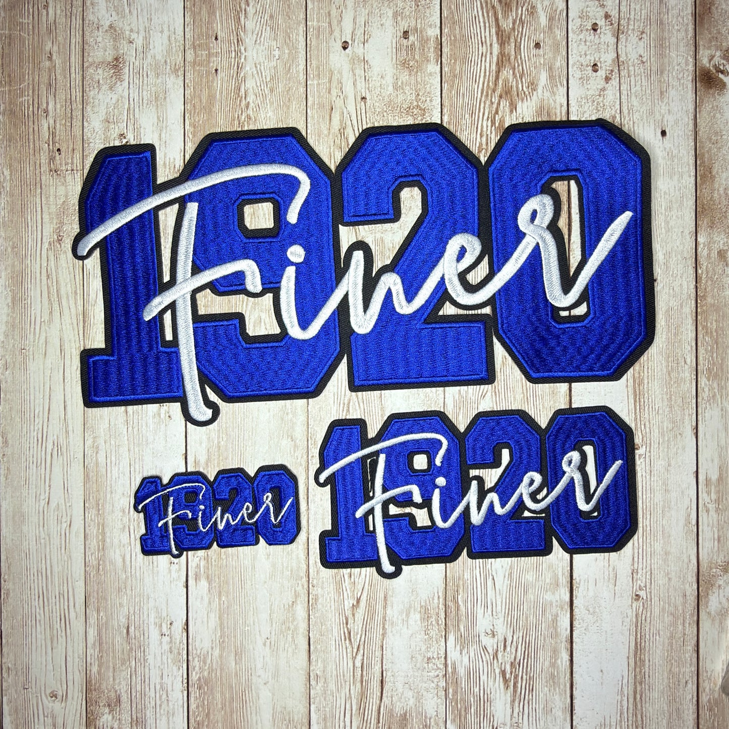 1920 Finer Overlay Iron On Patch - Large