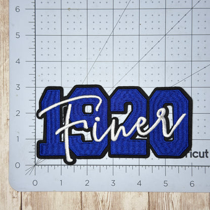 1920 Finer Overlay Iron On Patch - Medium