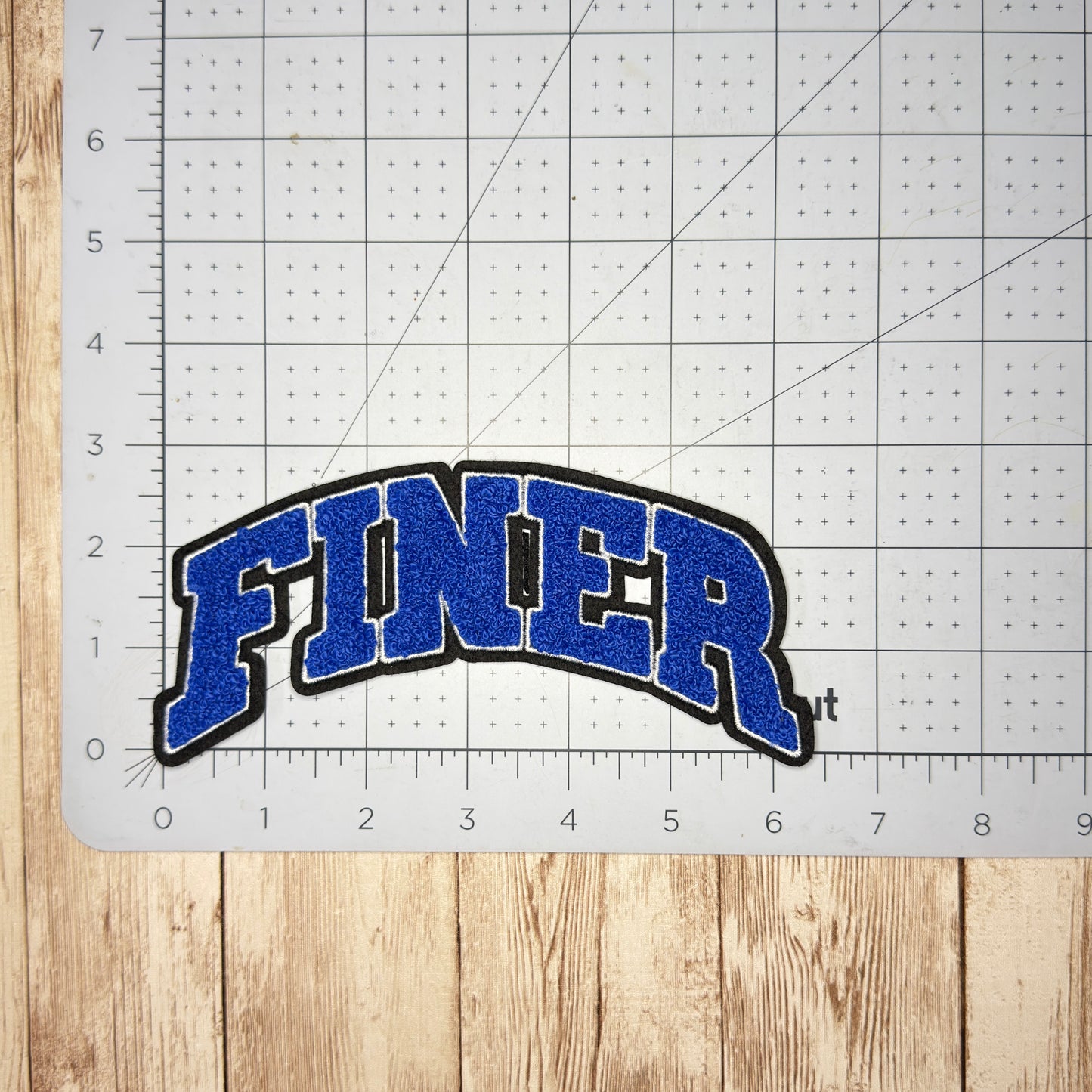 Finer Chenille Iron On Patch