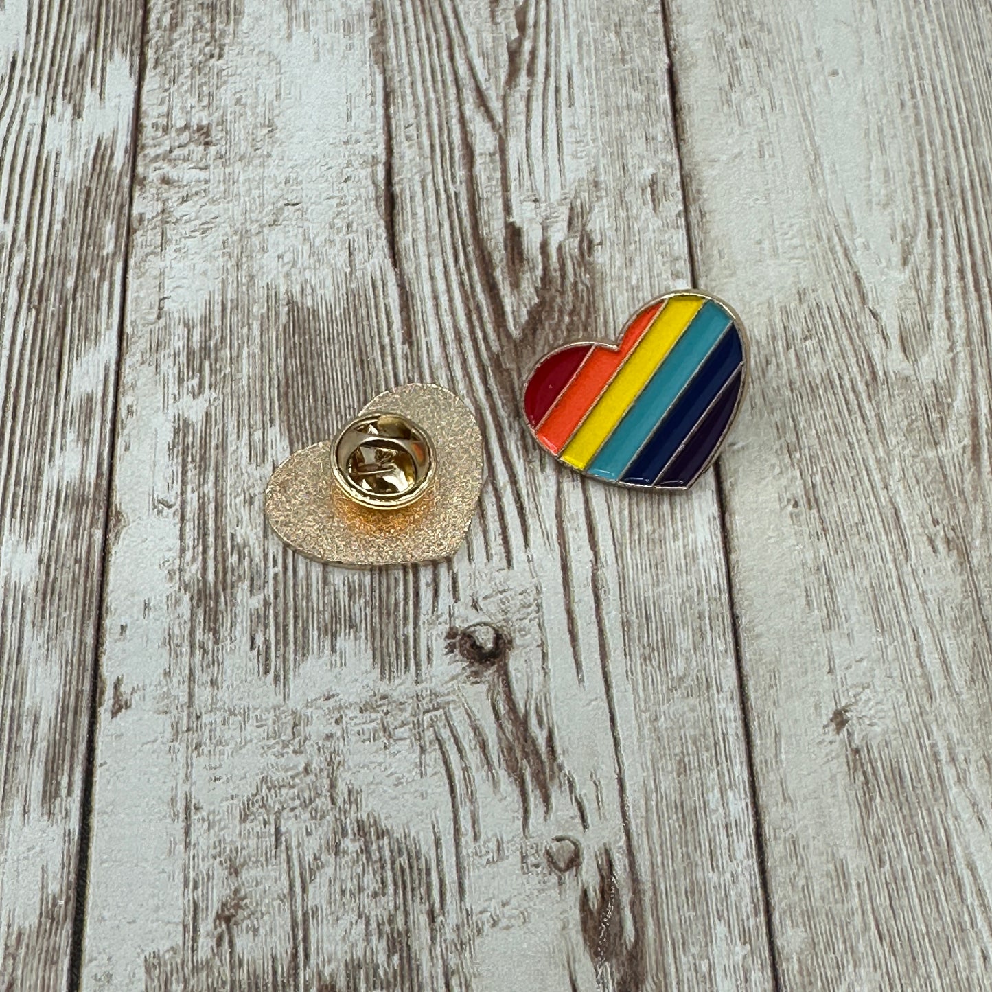 Rainbow Pride Heart Pin