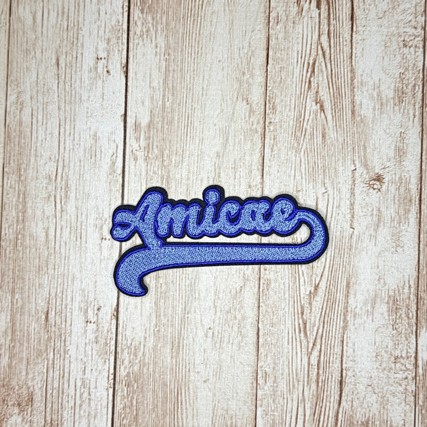 Amicae Banner Iron On Patch - Two Styles