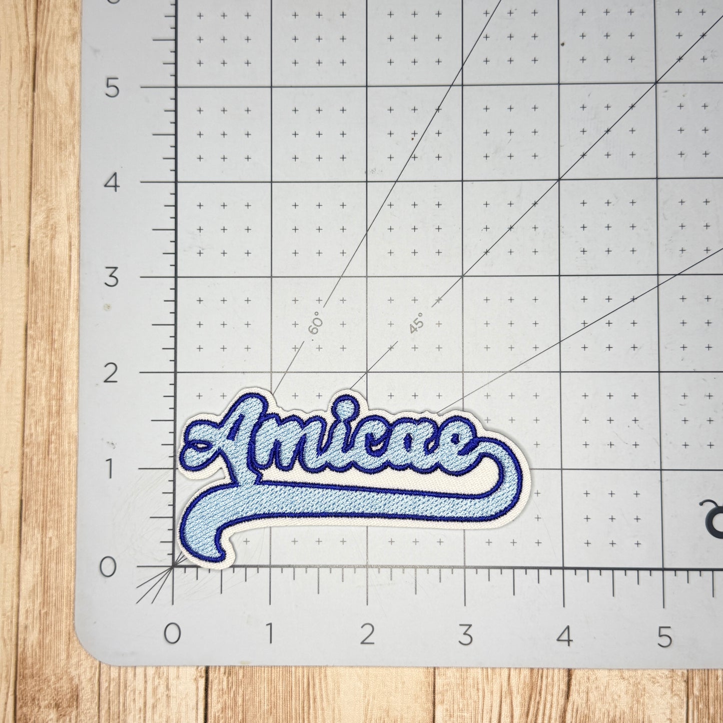 Amicae Banner Iron On Patch - Two Styles