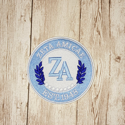 Zeta Amicae Circle Patch Iron On Patch - Small