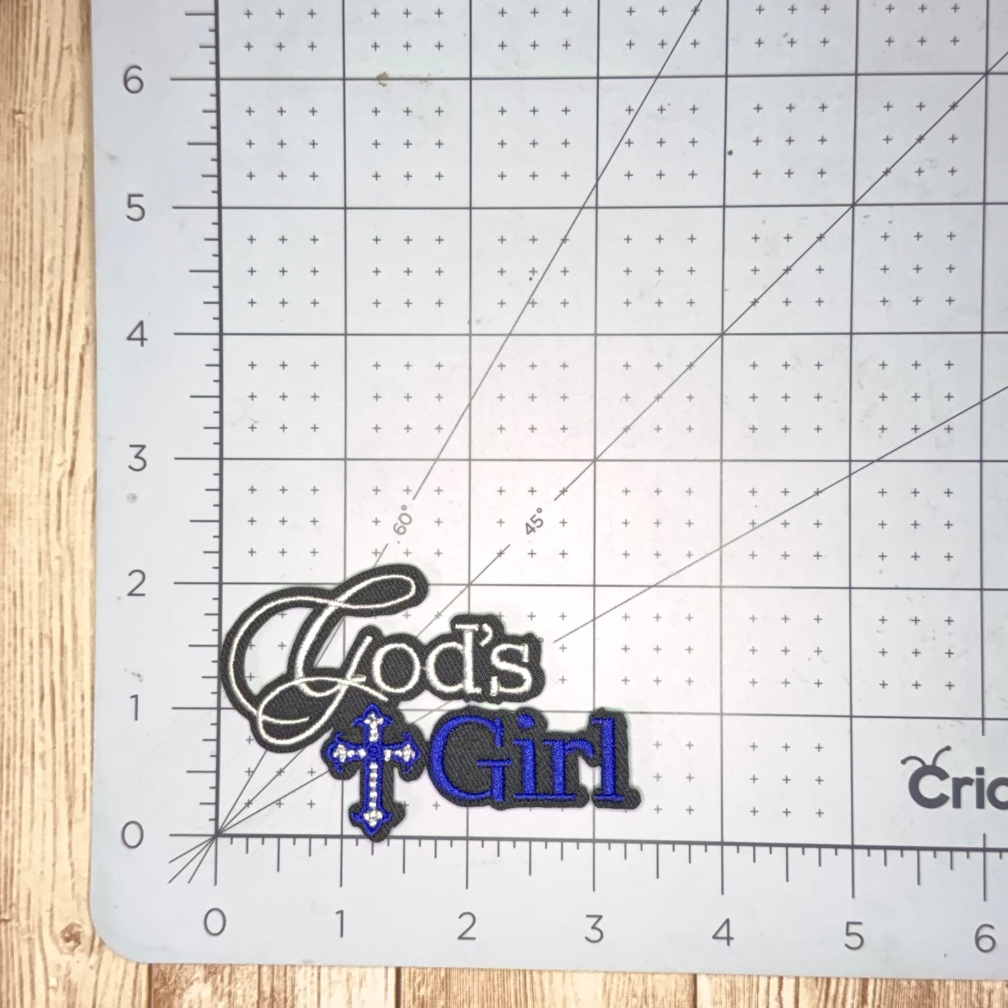 God's Girl - Small Iron-on Patch - Two Colors
