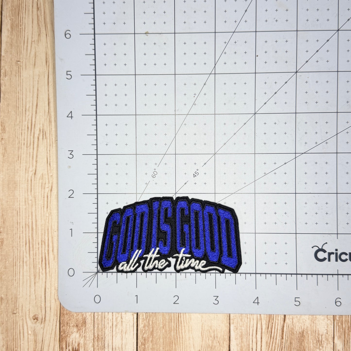 God Is Good All The Time - Black Trim Iron-on Patch