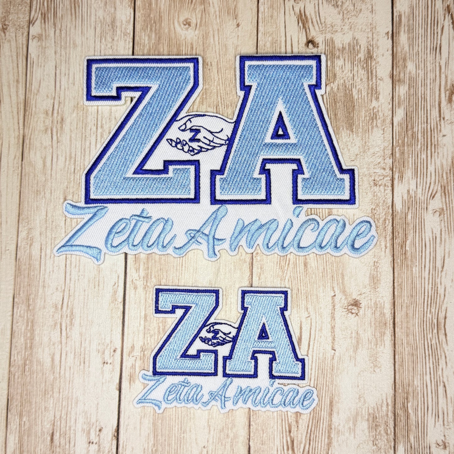 ZA - Zeta Amicae Iron On Patch - Two Sizes