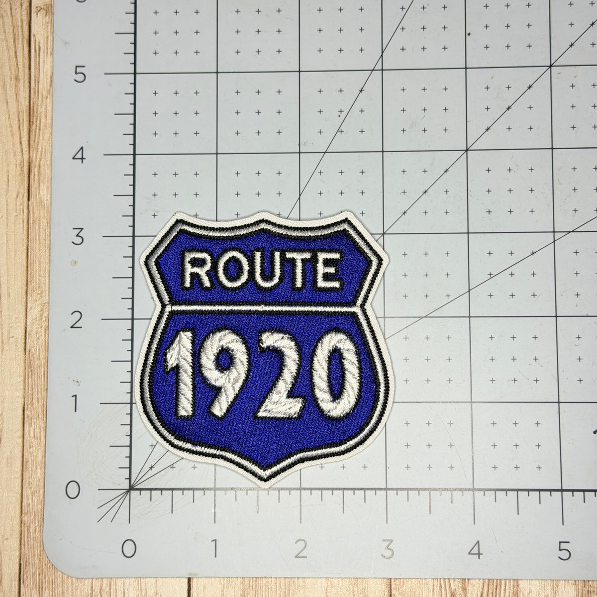 Route 1920 Iron On Patch