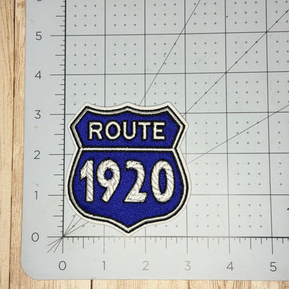 Route 1920 Iron On Patch