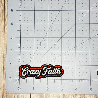 Crazy Faith Iron-on Patch