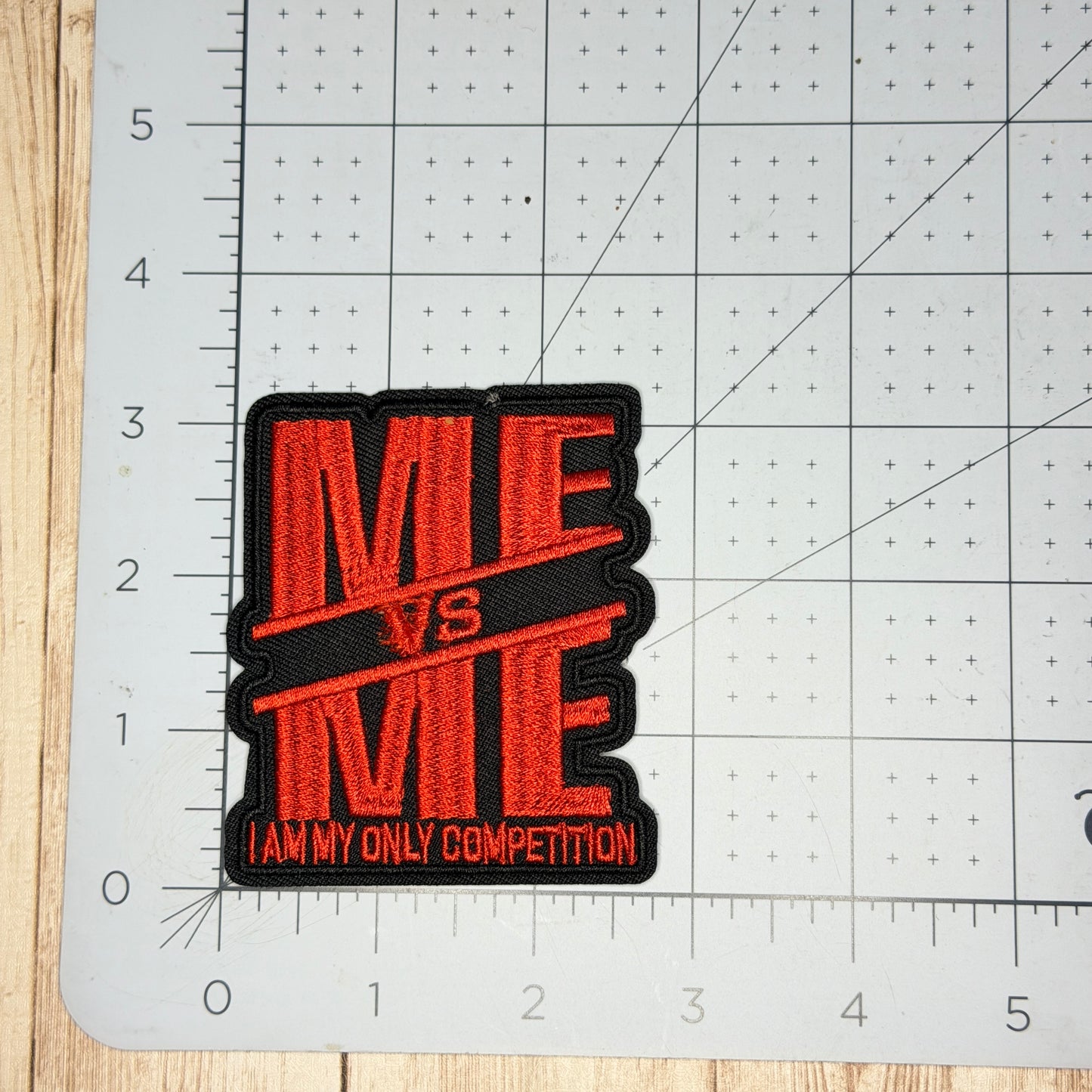 Red Me vs. Me Iron-on Patch
