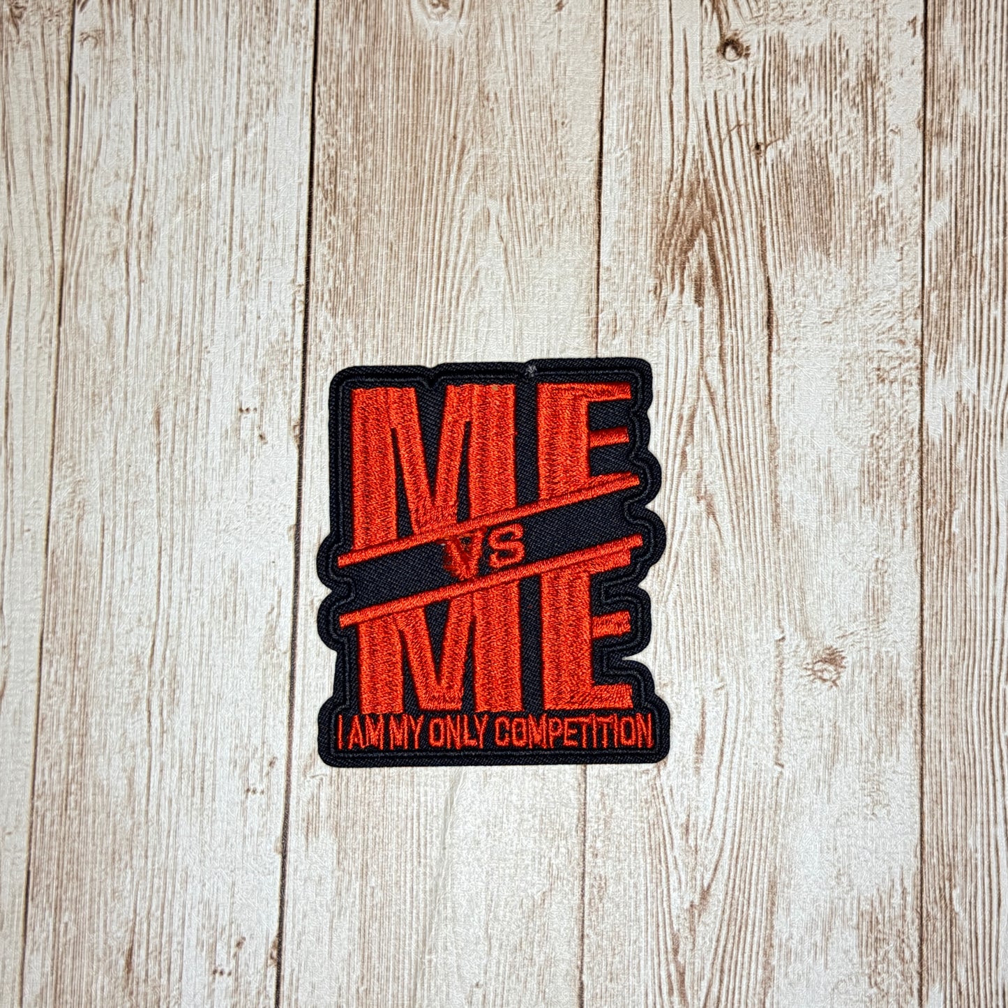 Red Me vs. Me Iron-on Patch