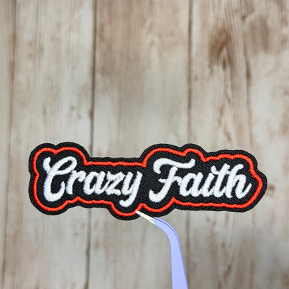 Crazy Faith Iron-on Patch