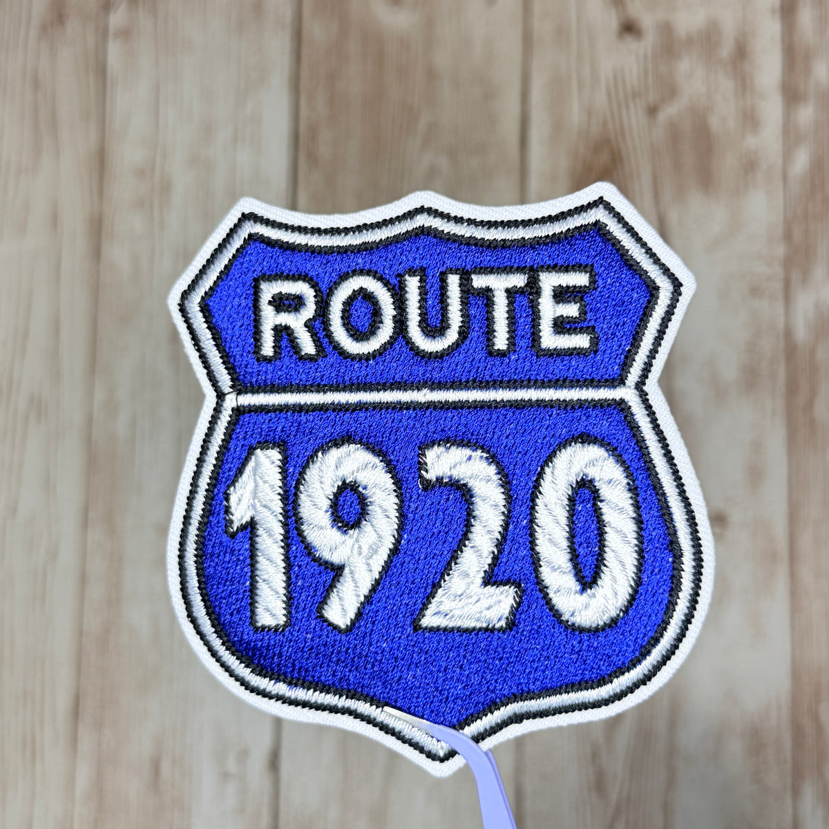 Route 1920 Iron On Patch