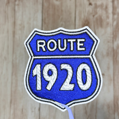 Route 1920 Iron On Patch