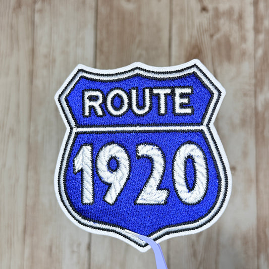 Route 1920 Iron On Patch