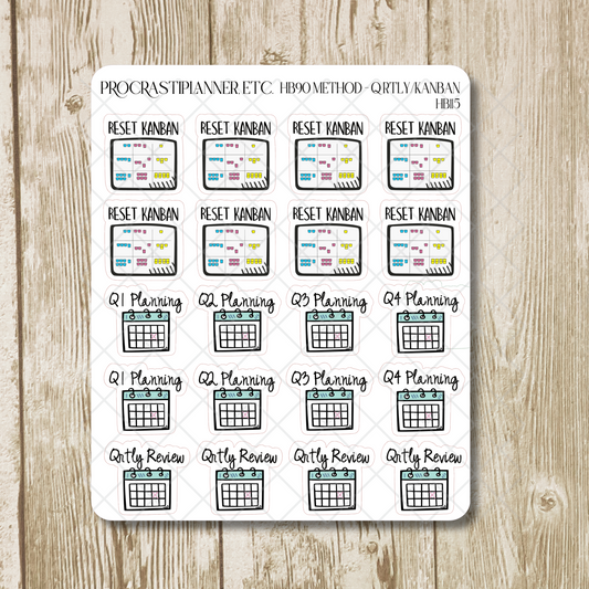 HB90 Method - Combo Quarterly Planning & Reset Kanban