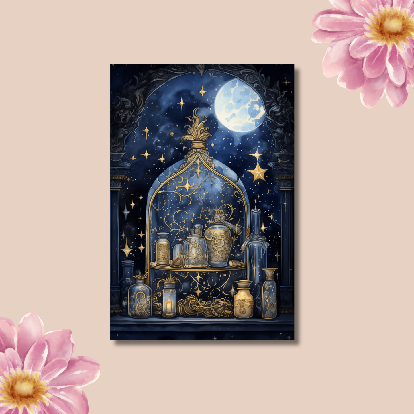 Moonlight 1 | 4x6 Colorful Kindle Case Inserts | Photo Paper or Laminated
