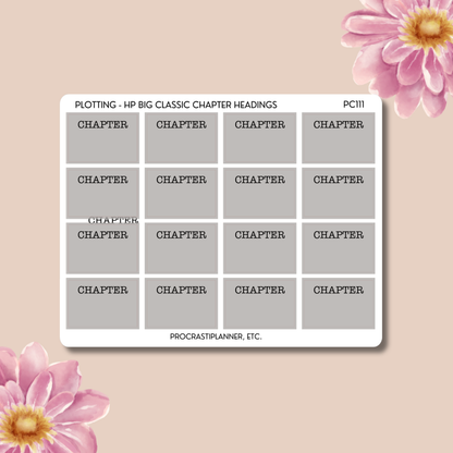 Plotting - Chapter & Scene Headings