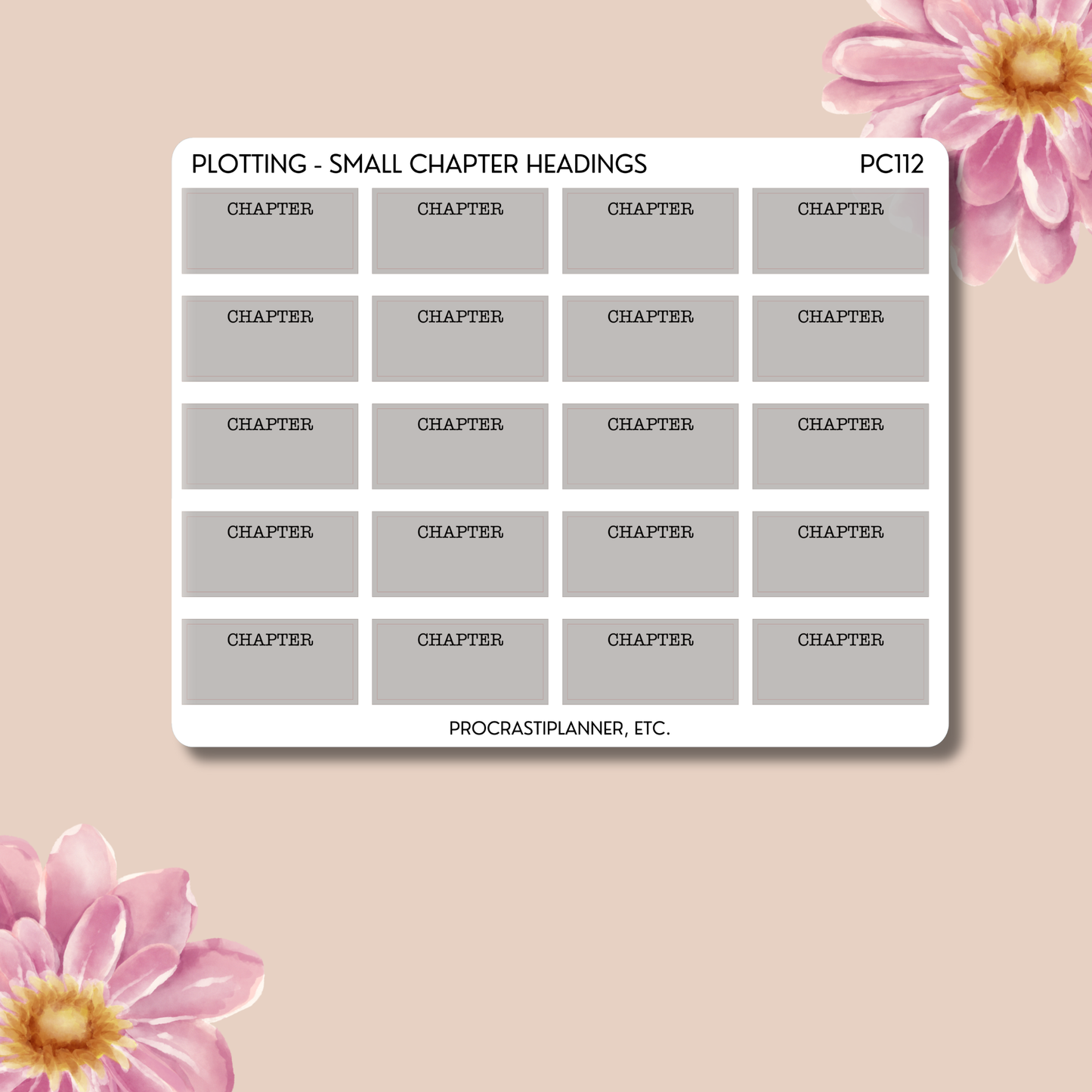 Plotting - Chapter & Scene Headings