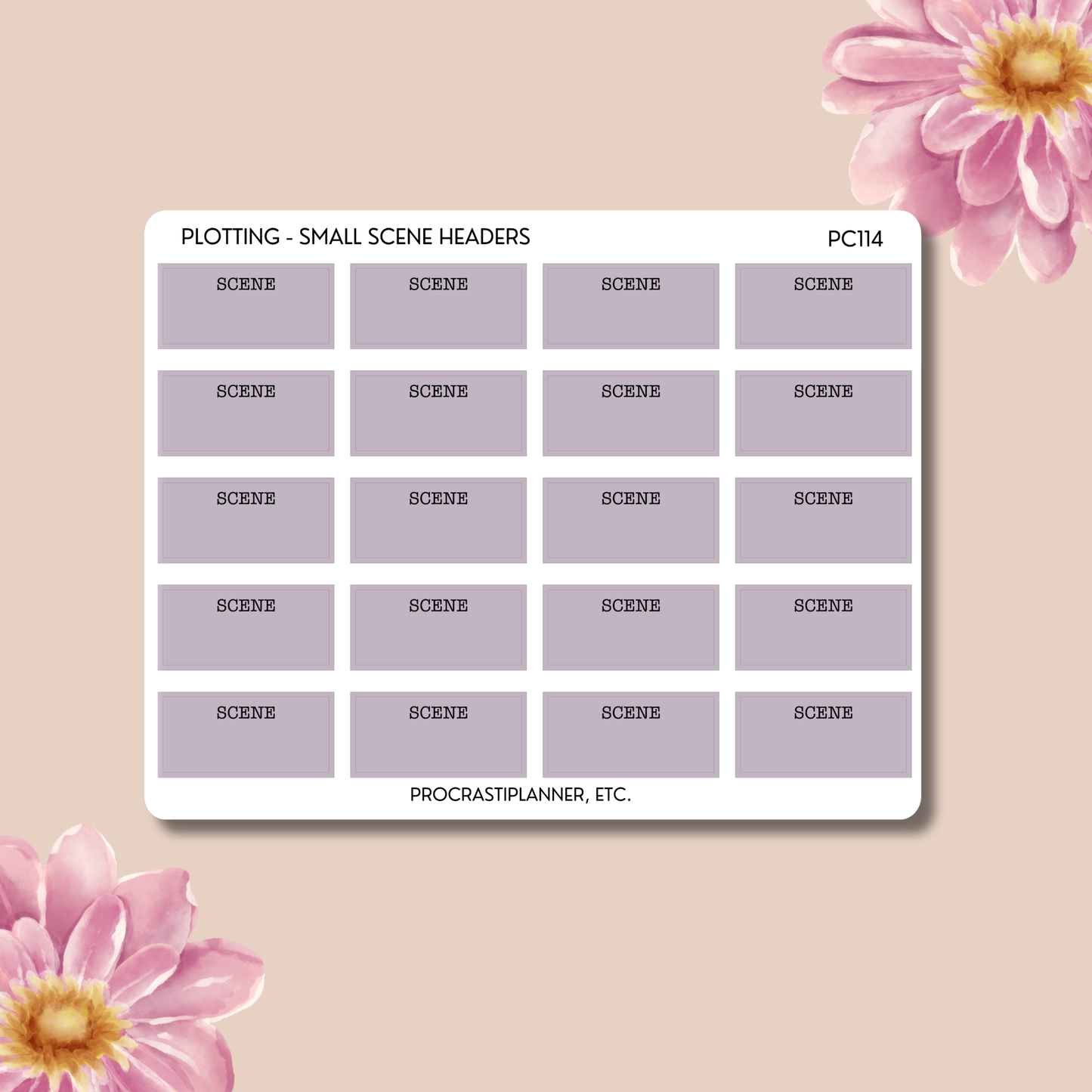 Plotting - Chapter & Scene Headings