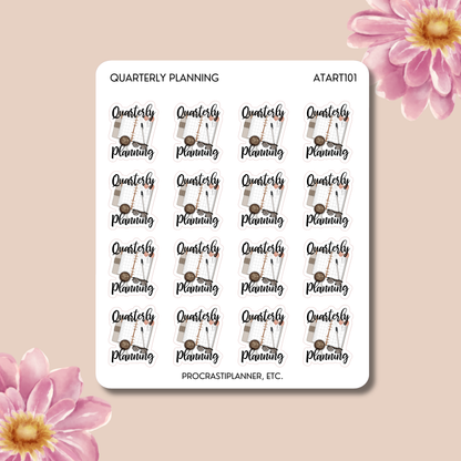 Quarterly Planning Stickers: Business Planner Stickers