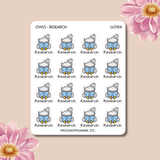 Owl Writing Theme - Research