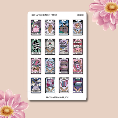 Romance Reader Tarot Stickers