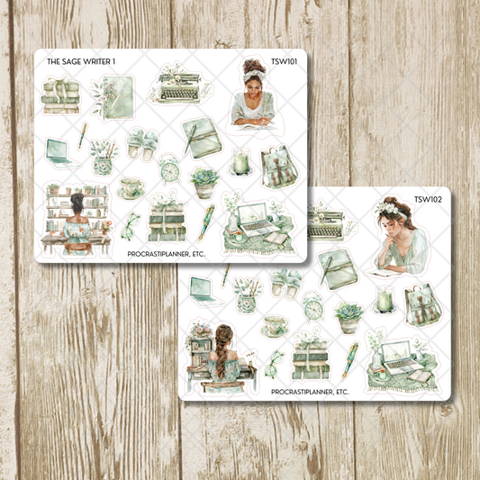 The Sage Writer Planner Stickers