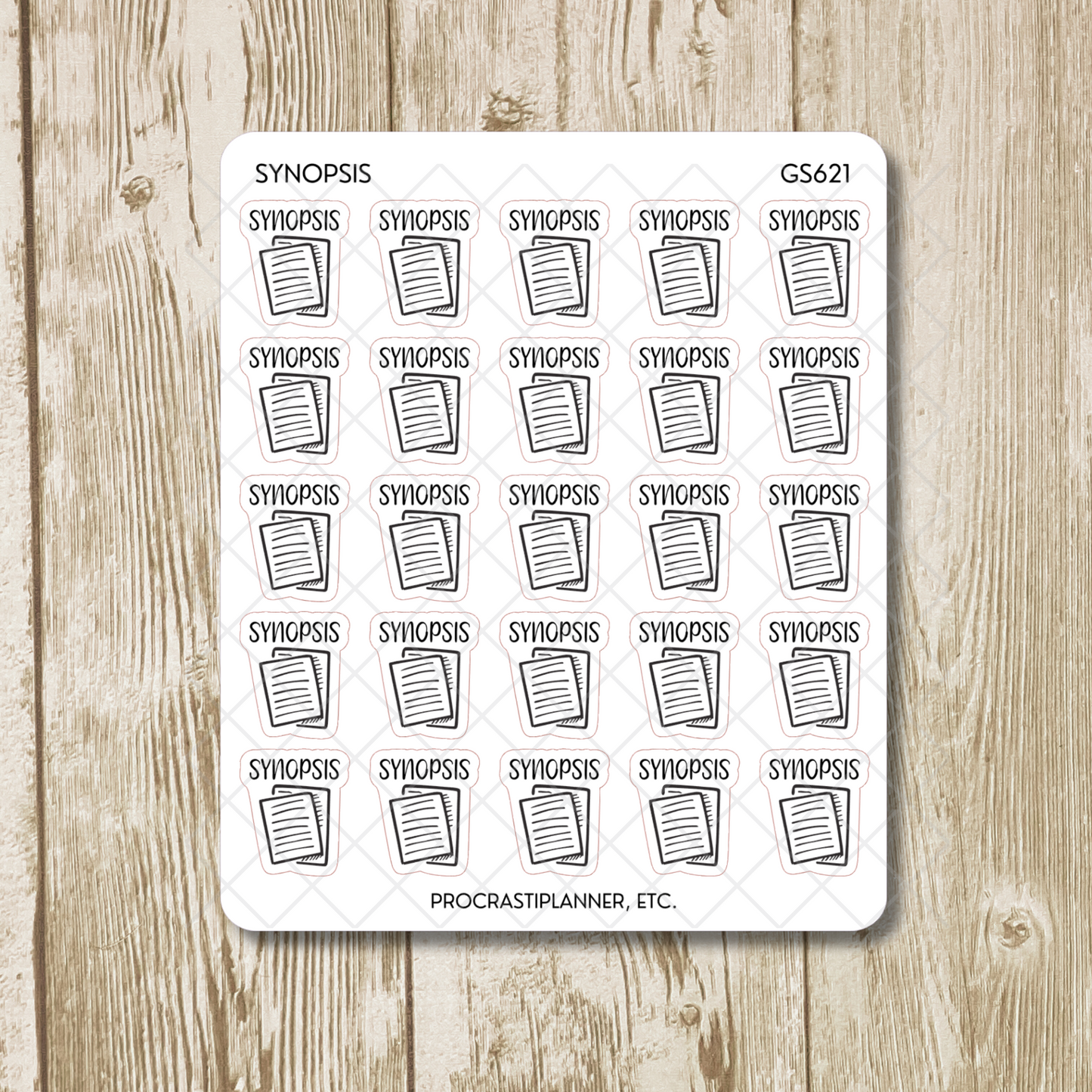 Synopsis Writer Planner Stickers