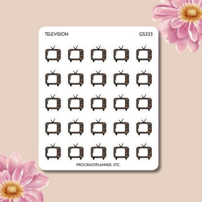 Television  Planner Stickers