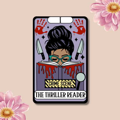 The Thriller Reader Tarot Card Waterproof Sticker, Decal