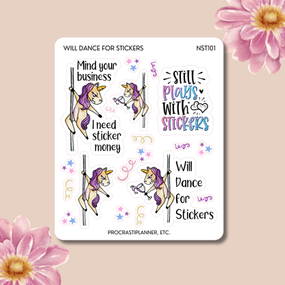 Will Dance for Stickers