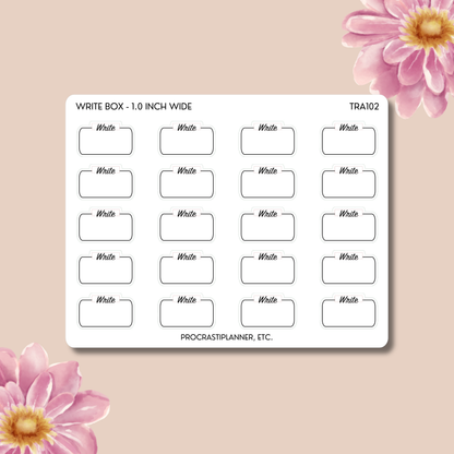 Write Blocks Word Count or Time Block Trackers