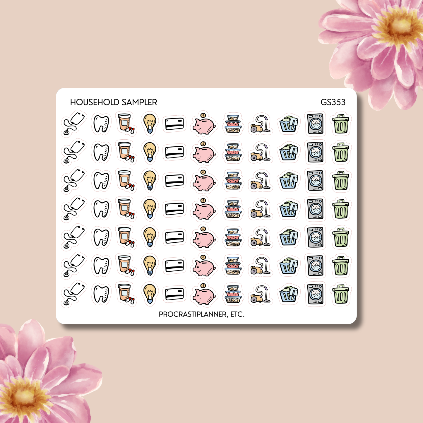 Household Icons Sampler