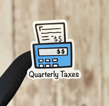 Quarterly Taxes Planner Stickers
