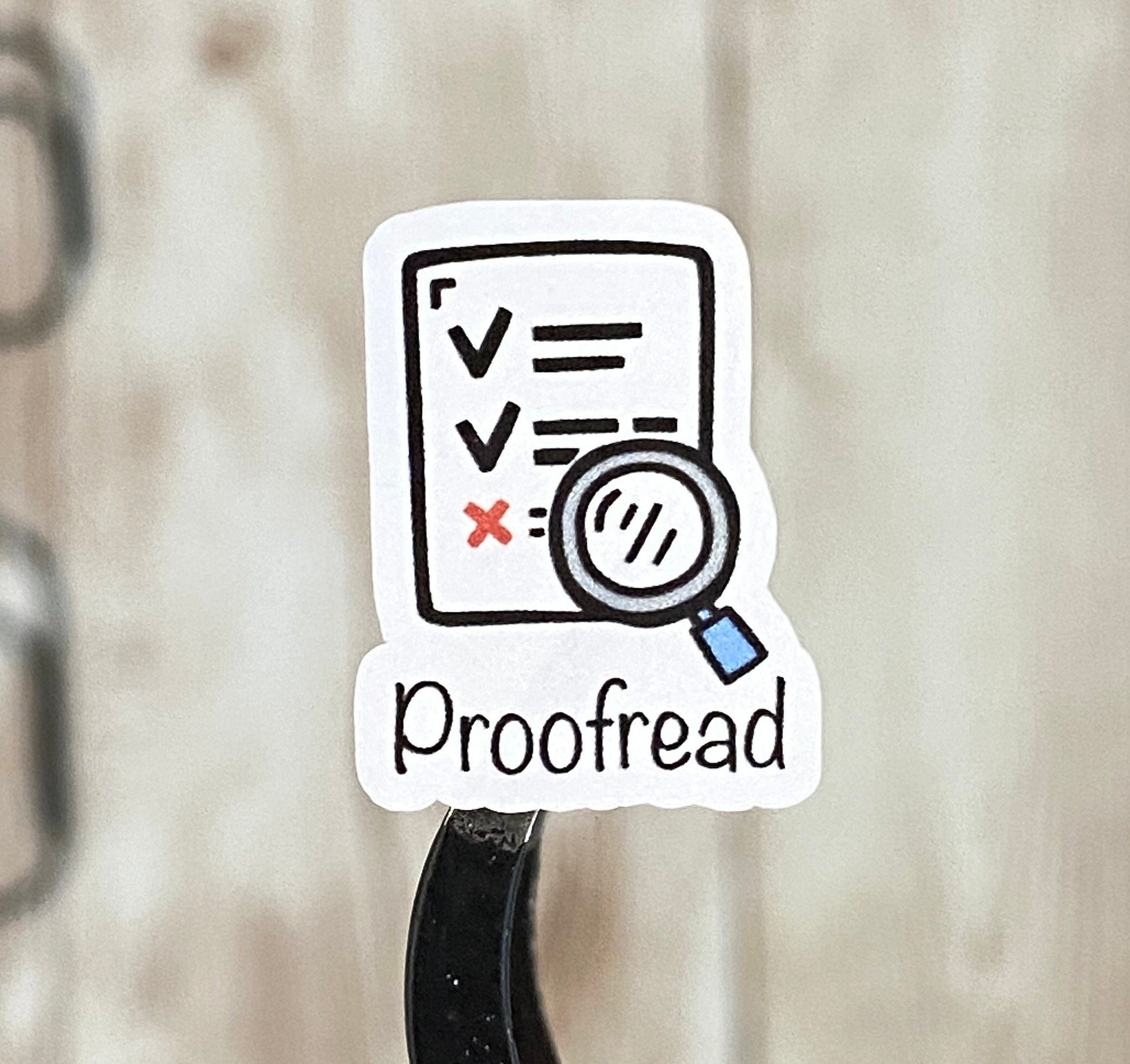 Proofread Icon Planner Stickers for Authors Bloggers Editors